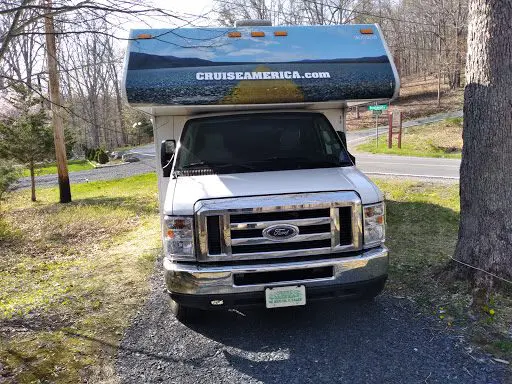 The front of our first RV rental